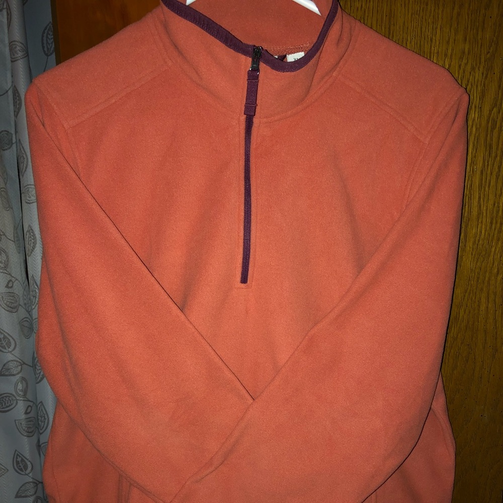 L.L. Bean Soft Brushed Fleece 3/4 zip Women’s XL